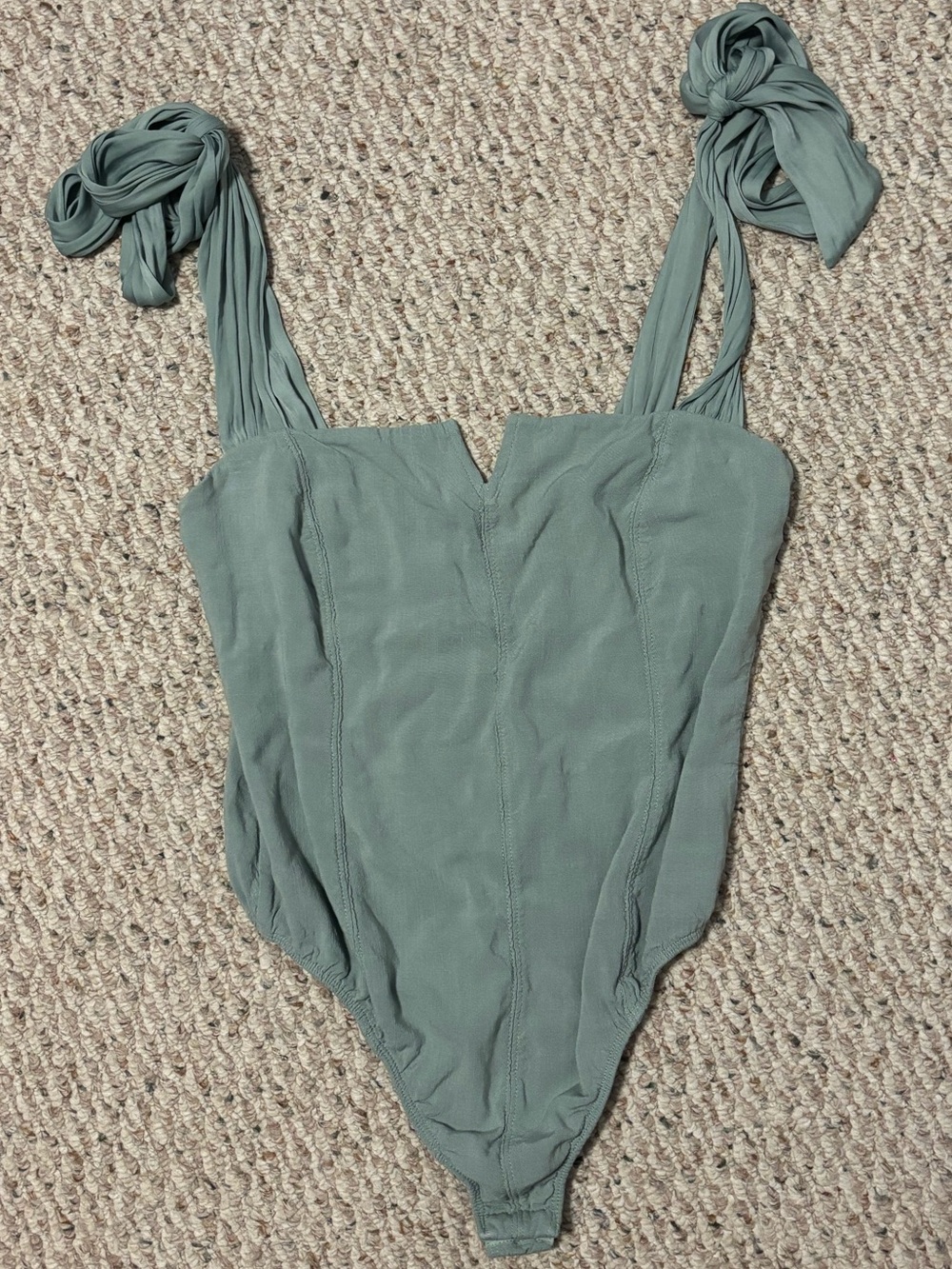 Free People Bodysuit in Sage Green - Brand: